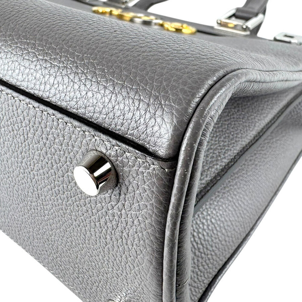 GUCCI Gray Leather Shoulder Bag - Picture 9 of 14